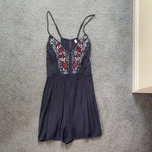 Navy blue romper